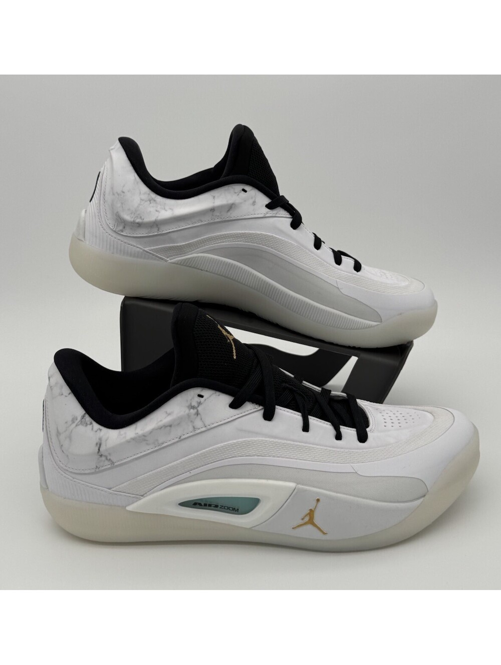 New Nike Jordan Zion 4 Basketball Shoe Men's 12 White Gold Black FB1802 104